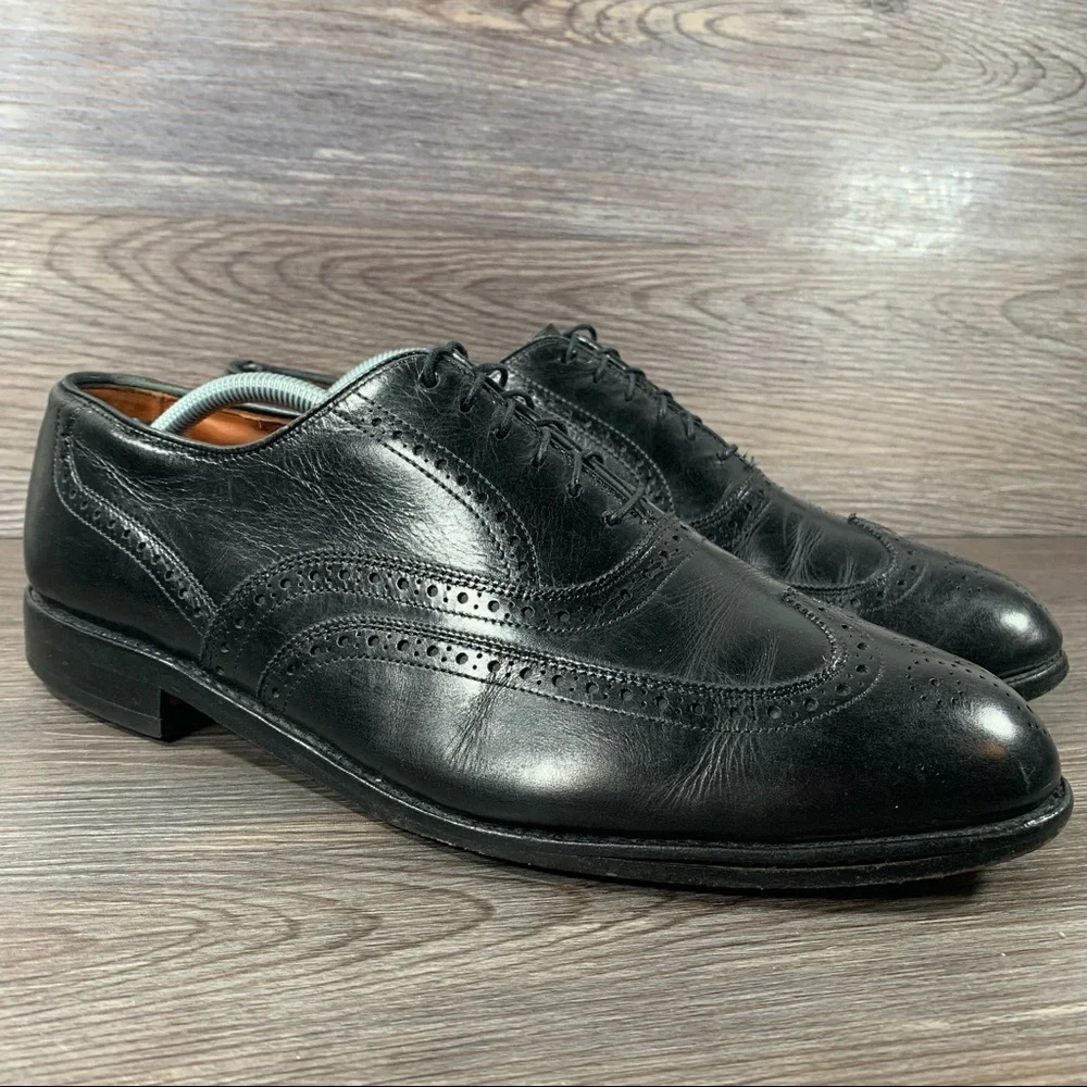 ALLEN EDMONDS Chester Wingtip Black Dress Shoes Size 11.5